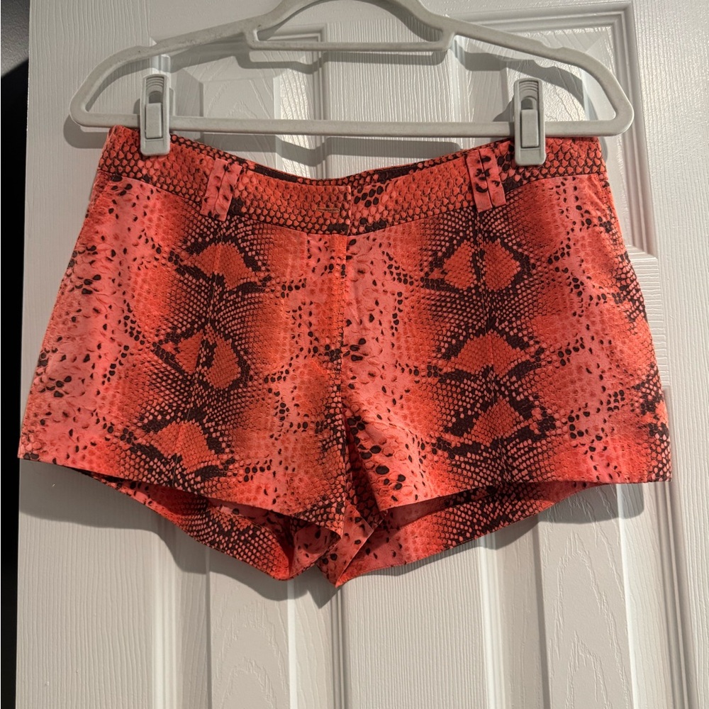 Elizabeth and James Coral Snake Print Low Waist Shorts